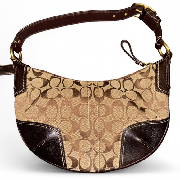 Coach Signature Hobo Shoulder Bag - Picture 1 of 6
